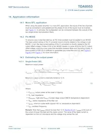 TDA8953TH/N1 Datasheet Pagina 23