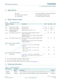 TDA8954TH/N1 Datenblatt Seite 2