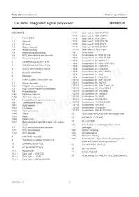 TEF6892H/V3 Datasheet Page 2