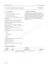 TEF6892H/V3 Datasheet Page 4