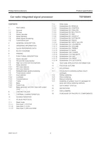 TEF6894H/V3 Datasheet Page 2