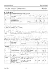 TEF6894H/V3 Datasheet Page 11