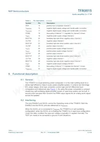 TFA9815T/N1 Datasheet Page 5