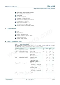 TFA9882UK/N1 Datasheet Page 2