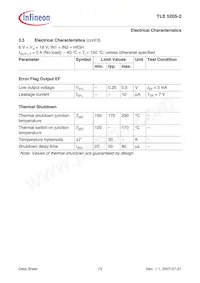 TLE52052GPAUMA1數據表 頁面 14