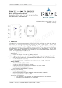 TMC223-SI數據表 封面