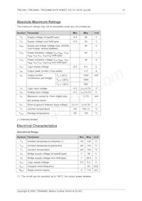 TMC246B-PA Datasheet Pagina 21