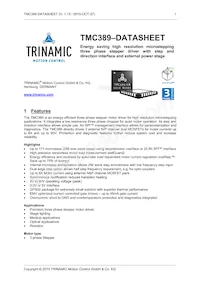 TMC389-LA Datasheet Cover