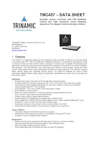 TMC457-BC Datasheet Cover