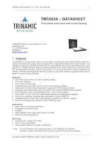 TMC603A-LA Datenblatt Cover
