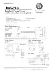 TND027SW-TL-E Datasheet Cover