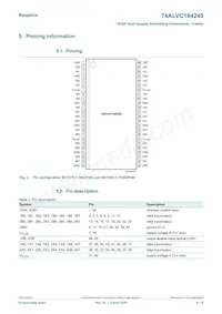 74ALVC164245BX Datasheet Page 4