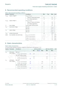 74ALVC164245BX Datasheet Page 6