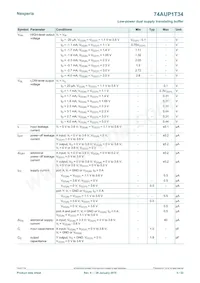 74AUP1T34GF Datasheet Page 5