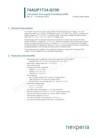 74AUP1T34GW-Q100H Datasheet Cover