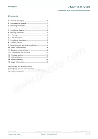 74AUP1T34GW-Q100H Datasheet Page 17