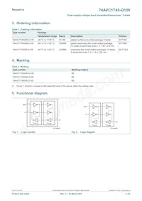 74AVC1T45GM-Q100H Datasheet Page 2
