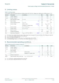 74AVC1T45GM-Q100H數據表 頁面 4