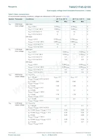 74AVC1T45GM-Q100H數據表 頁面 6