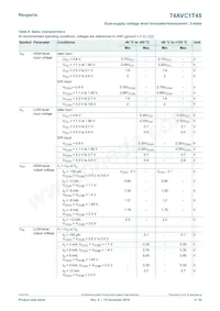 74AVC1T45GN Datasheet Page 6