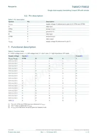 74AVC1T8832GSX Datasheet Page 3