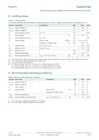 74AVC2T45GD Datasheet Page 4