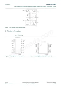 74AVC4T245D Datasheet Page 3