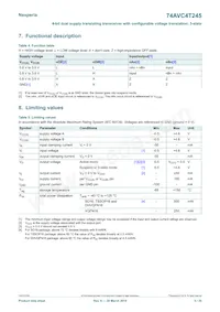 74AVC4T245D Datasheet Page 5