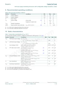 74AVC4T245D Datasheet Page 6