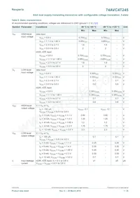 74AVC4T245D Datasheet Page 7