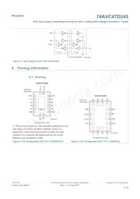 74AVC4TD245GU Datasheet Page 3
