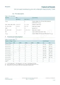74AVC4TD245GU Datasheet Page 4