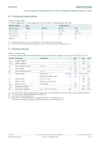 74AVC8T245BQ-Q100J Datasheet Page 4