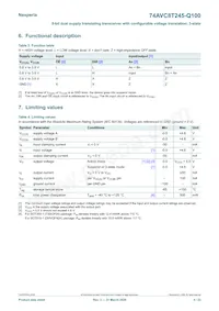 74AVC8T245PW-Q100J Datasheet Page 4