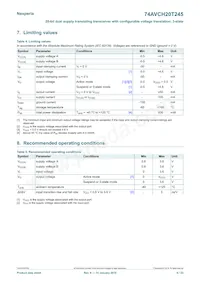 74AVCH20T245DGG Datasheet Page 6