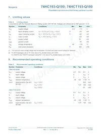 74HCT193D-Q100J Datasheet Page 8
