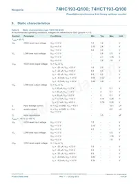 74HCT193D-Q100J Datasheet Page 9