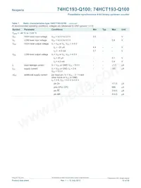 74HCT193D-Q100J Datasheet Page 12