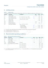 74LV4060PW Datasheet Page 5