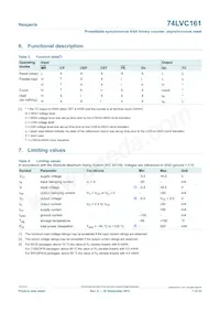 74LVC161DB Datasheet Page 7