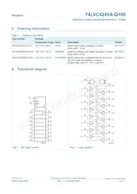 74LVC4245APW-Q100J Datasheet Page 2