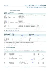 74LVC8T245BQ Datasheet Page 4