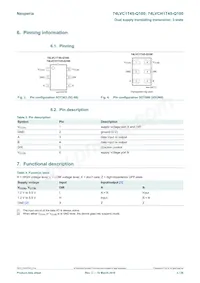74LVCH1T45GW-Q100H Datasheet Page 3