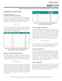 AAT1219IWP-1-1.2-T1數據表 頁面 11
