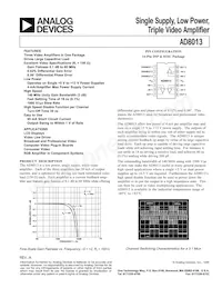 AD8013ANZ Datasheet Cover