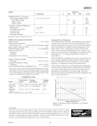 AD8023ARZ-REEL7 Datasheet Page 3