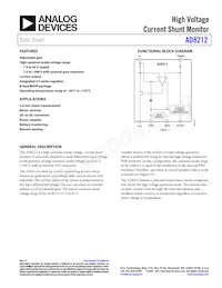 AD8212WYRMZ-R7 Datasheet Cover