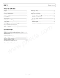AD8215WYRZ-R7 Datasheet Page 2