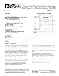 ADA4411-3ARQZ-RL Datasheet Cover