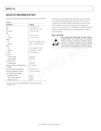 ADP3118JCPZ-RL Datasheet Page 4